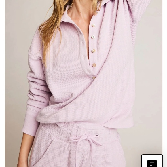 Negative Underwear Lilac Waffle Knit pullover - Picture 2 of 4